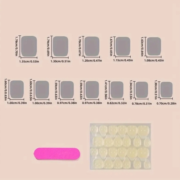 24 Pieces Fake Press On Nails - Picture 3 of 5